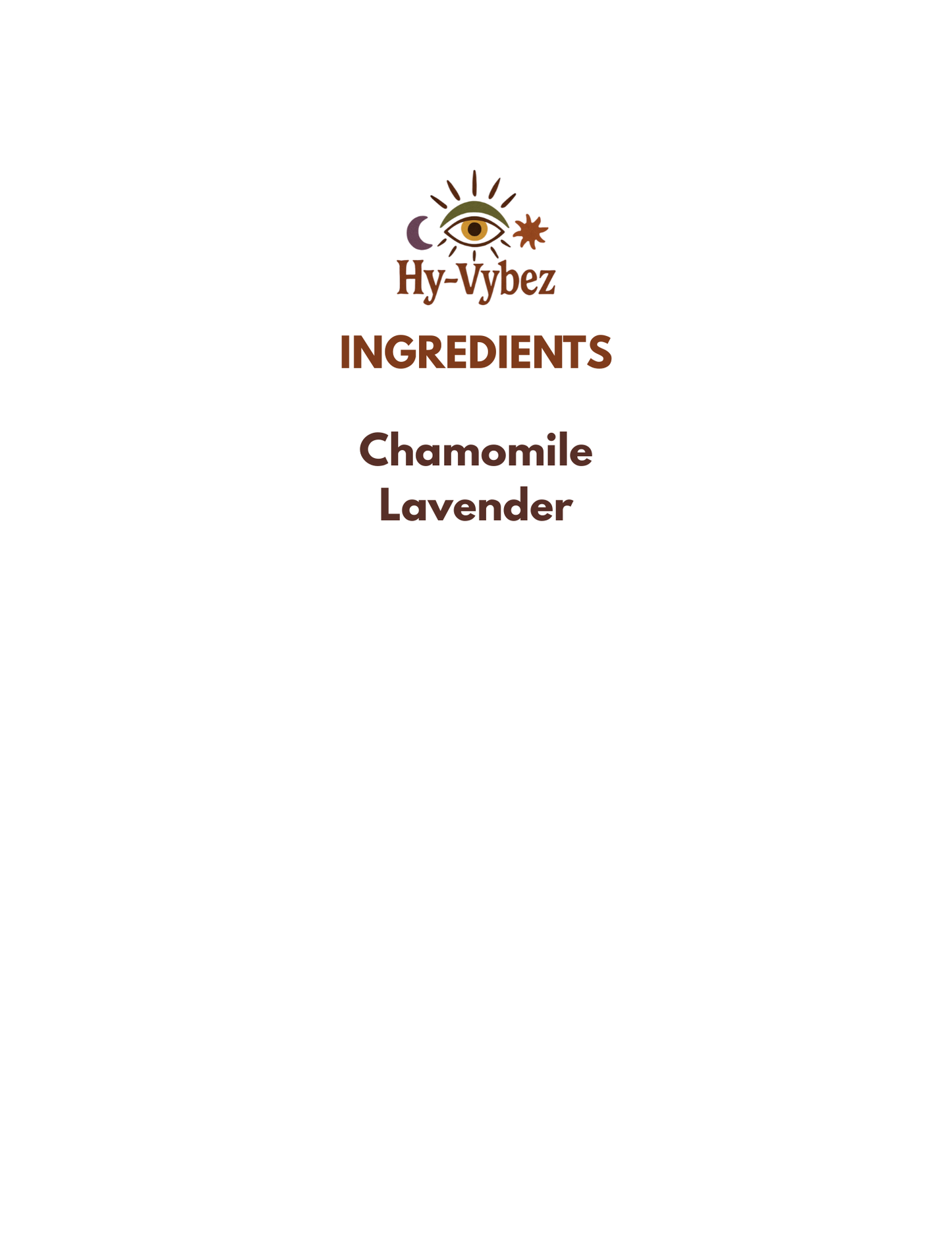 Chamomille & Lavender